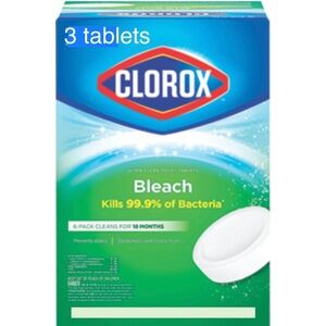 TOILET BOWL CLEANER TABLETS, CLEANS & DEODORIZES Pack Of 3 Tablets
